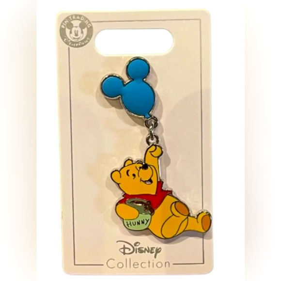 Disney Parks Winnie The Pooh Floating Balloon Hunny Pot Pin New With Card - Picture 1 of 2
